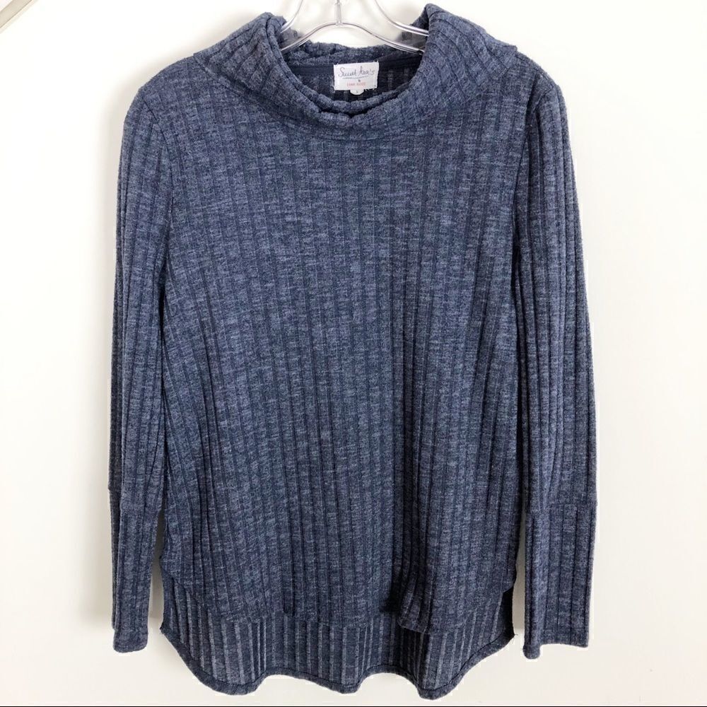 Sweet Tea’s by Pink Rose Ribbed Sweater - Size L